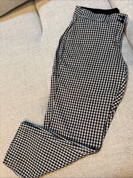 Lane Bryant Pants - Lane Bryant Black and White Gingham Cropped Pants
